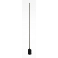 IMPERO FL 12W CCT Stojací lampa, těleso kov, povrch černá/mosaz, difuzor plast opál, LED 25W, 2600lm, nastav. teplota svícení teplá 3000K-denní 6000K, stmívatelná, 230V, IP20, tř.2, rozměry d=100mm, h=1450mm.