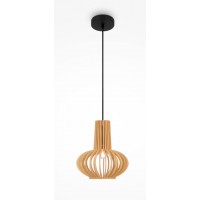 INCIPIO HL III 1x40W, E27 Závěsné svítidlo, těleso kov, povrch černá, stínítko dřevo světlé, pro žárovku 1x40W, E27, 230V, IP20, tř.1, rozměry dle typu.
