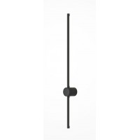 MASKE WL 10W Nástěnné svítidlo, těleso hliník, povrch mosaz/černá, difuzor plast opál, LED 10W, 750lm, teplá 3000K, vyzař. úhel 120°, Ra80, 230V, IP20, tř.1, rozměry h=900mm.