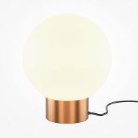 INFERO TL 1x40W, E14 Stolní lampa, základna kov, povrch zlatá, difuzor sklo opál, pro žárovku 1x40W, E14, 230V, IP20, tř.1, rozměry d=200mm, h=237mm.