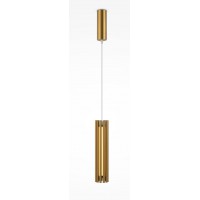 INGREDI HL 12W Závěsné svítidlo, základna kov, povrch chrom/mosaz, difuzor plast opál, LED 12W, 330lm, teplá 3000K, Ra80, 230V, IP20, rozměry d=81mm, h=360mm, vč závěs kabelu l=1860mm, lze zkrátit.