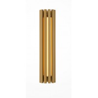 INGREDI WL 12W Nástěnné svítidlo, těleso kov, povrch chrom/mosaz, difuzor plast opál, LED 12W, 330lm, teplá 3000K, Ra80, 230V, IP20, rozměry d=81mm, h=360mm.