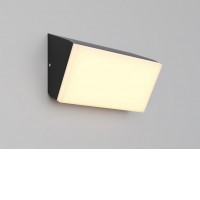 JEHUS WL 10W/20W, IP54 Nástěnné venkovní svítidlo, těleso hliník, povrch černá grafit, difuzor plast opál, LED 10W/1100lm, 20W/1600lm, teplá 3000K, Ra80, 230V, IP54, tř.1, rozměry dle typu, svítí dolů