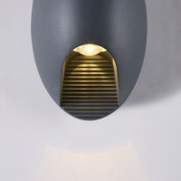 JENY WL II 6W IP54 Nástěnné venkovní svítidlo, těleso kov, povrch černá grafit/bílá, LED 6W, 380lm, teplá 3000K, Ra80, 230V, IP54, tř.1, rozměry 160x160x100mm, svítí nahoru/dolů.