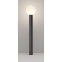 ALDA FL 1x60W E27 Sloupkové venkovní svítidlo, těleso kov, povrch černá/šedá, difuzor plast opál, pro žárovku 1x60W, E27, 230V, IP54, rozměry d=200mm, h=800mm.