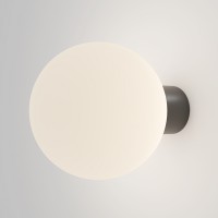 ALDA WL II 1x60W, E27, IP54 Nástěnné venkovní svítidlo, těleso kov, povrch černá/šedá, difuzor plast opál, pro žárovku 1x60W, E27, 230V, IP54, tř.1, rozměry d=200mm, h=270mm