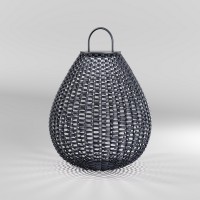 KITO 5W IP65 Venkovní lampa, těleso ratan černý, LED 5W, 250lm, teplá 3000K, Ra80, 230V, IP65, tř.3, rozměry dle typu, napájení solární panel.