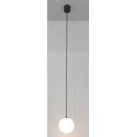 LOUP HL 5W Závěsné svítidlo, těleso kov, povrch černá, difuzor plast opál, LED 5W, teplá 3000K, Ra80, 230V, IP20, tř.1, rozměry dle typu.