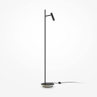 MAMI FL 11W Stojací lampa, nastav. směr svícení, těleso kov, povrch černá, LED 11W, 730lm, teplá 3000K, 230V, IP20, tř.2, rozměry d=240mm, h=1387mm.