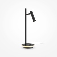 MAMI TL 9W Stolní lampa, nastav. směr svícení, těleso kov, povrch černá/bílá, LED 9W, 589lm, teplá 3000K, 230V, IP20, tř.2, rozměry d=150mm, h=455mm.