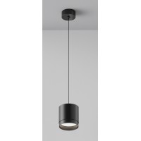HARMON HL 1x15W, GX53 Závěsné svítidlo, těleso kov, povrch černá/zlatá mat/bílá, pro žárovku 1x50W, GX53, 230V, IP20, tř.1, rozměry d=82mm, h=85mm vč závěs kabelu l=1085mm, lze zkrátit.