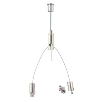 LZ01 Y, 1500mm Stavitelný lankový závěs pro svítidla Y, materiál kov, nosnost 15kg, lanko d=1,5mm, l=1500mm, 1ks v balení