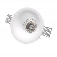 COSIMO SPOT Stropní vestavné bodové svítidlo, těleso sádra, povrch bílá, pro žárovku 1X35W, GU10, ES50, 230V, IP20, rozměry d=130mm h=45mm