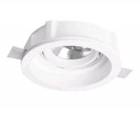 VITALE SPOT Stropní vestavné svítidlo, nastavitelný směr svícení, těleso sádra, povrch bílá, pro žárovku 1X100W, G53 AR111, 12V, IP20, rozměry d=210mm h=67mm