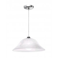 JEGRO 1X60W E27  230V IP20 Závěsné svítidlo, základna kov, povrch chrom lesk, difuzor sklo, povrch alabastr, pro žárovku 1X60W, E27, 230V, IP20, rozměry dle typu, vč.závěsného kabelu l=1000mm, lze zkrátit