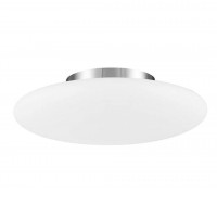 COVERY 5X60W E27 230V IP20 Stropní svítidlo, základna kov, povrch chrom lesk, difuzor sklo opál, pro žárovku 5X60W, E27, 230V, IP20, rozměry d=600mm h=170mm