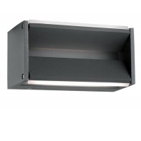 VINAY WALL LED 2X5W 3000K 600LM 230V IP54 Nástěnné venkovní svítidlo, nastavitelný směr svícení, základna hliník, povrch tmavě šedá, difuzor plast opál, LED 1XW, teplá 3000K, 600lm, 230V, IP54, rozměry 200x100x100mm