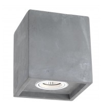 FELICIO Stropní bodové svítidlo, těleso beton, povrch šedá, pro žárovku 1X35W, GU10, ES50 230V, IP20, rozměry 130X130X150mm
