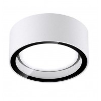 ARUN LED 1X7W GX53 230V 3000K IP54 Stropní svítidlo, těleso hliník, povrch bílá s černým pruhem, krycí sklo čiré, LED 1x7W, GX53, teplá 3000K, 230V, IP54, rozměry d=100mm h=85mm, vč.sv.zdr.