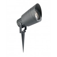TAEG 1X50W GU10 230V IP54 Bodové venkovní svítidlo, nastavitelný směr svícení, těleso hliník, povrch tmavě šedá, pro žárovku 1x50W, GU10, ES50, 230V, IP54, rozměry d=110mm h=200mm s bodcem do záhonu