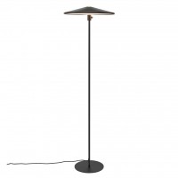 BALANCE Stojací lampa, těleso kov, povrch černá, difuzor plast opál, LED 17,5W, 1200lm, teplá 2700K, Ra80, stmívatelné vyp/zap vypínačem, 100% 50% 25%, 230V, IP20, vč vypínače kabelu s textilním úpletem