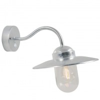 BILBO PIR SENSOR 1X60W E27 Nástěnné venkovní svítidlo s PIR senzorem pohybu, záběr 110°, dosah 8m, čas 60s externím vypínačem až 5h, těleso kov galvanizovaná ocel, krycí sklo čiré, pro žárovku 1X60W, E27, 230V, IP54, tř.1, rozměry 470X270X260mm