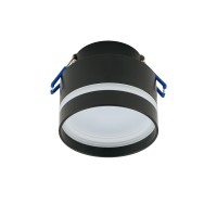 RALB 1x12W, GX53, IP20 Stropní podhledové svítidlo, těleso hliník, povrch bílá nebo černá, difuzor plast opál, pro žárovku 1x12W, GX53, 230V, IP20, tř.1, rozměry d=85mm, h=75mm, otvor d=65mm
