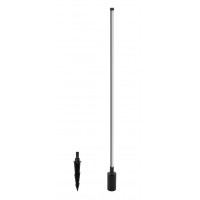 VULNE FL LED 12W IP54 Svítidlo do záhonu, pro osvětlení záhonů, těleso kov, povrch černá, difuzor plast opál, LED 12W, 850lm, teplá 3000K, Ra90, 230V, IP54, tř.1, rozměry d=16mm, h=1000mm, vč. bodce do záhonu.