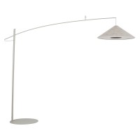 AKCIA FL II 1x25W E27 Stojací pokojová lampa, těleso kov, povrch béžová/šedá/černá, stínítko textil béžová/šedá/černá, difuzor plast opál, pro žárovku 1x25W, E27, 230V, IP20, rozměry d=720mm, h=2250mm, vypínač na kabelu.