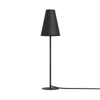 RIFL 1x10W, G9, IP20 Stolní lampa, základna kov, povrch bílá, černá nebo šedá, stínítko textil, pro žárovku 1x10W, G9. 230V, IP20, tř.1, rozměry d=95mm, h=440mm, přívodní kabel l=1650mm, včetně vypínače na kabelu