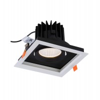 DIAL LED 18W, 30W, IP20 Stropní podhledové bodové svítidlo, těleso hliník/kov, povrch černobílá, difuzor plast čirý, LED 18W, 30W, teplá 3000K nebo neutrální 4000K, vyzařovací úhel 40°, Ra80, 230V, IP20, tř.1, rozměry dle typu, otvor dle typu