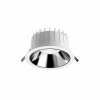 TLIAS LED 20W, 30W, 40W, IP44/IP22 Stropní podhledové bodové svítidlo, těleso plast, povrch bílá vně stříbrná, difuzor plast čirý, LED 20W, 30W, 40W, teplá 3000K nebo neutrální 4000K, vyzařovací úhel 65°, Ra80, 230V, IP44/IP20