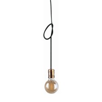 HOLAW C1/C7 Závěsný kabel s objímkou, těleso kov, povrch měděná, pro žárovku 1x60W/7x60W, E27, 230V, IP20, tř.1, rozměry dle typu