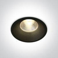 MALMED BI 12W Stropní podhledové, bodové, Darklight, svítidlo, těleso kov, povrch bílá/černá, LED 12W, 960lm, teplá 3000K/neutrální 4000K, vyzař. úhel 20°, 230V, IP20, tř.2, rozměry d=90mm, h=80mm.