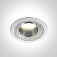 MUZI BI 18W IP54 Podhledové, bodové, svítidlo Darklight, těleso hliník, povrch bílá, LED 18W, 1710lm, neutrální 4000K, vyzař úhel 60°, Ra90, 230V, IP54, tř.2, rozměry d=170mm, h=86mm.