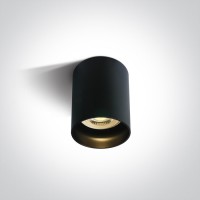 MESEN PL 1x10W GU10 Stropní přisazené bodové svítidlo, těleso kov, povrch bílá/černá/broušená mosaz/kovová šedá, reflektor černá/mosaz, pro žárovku 1x10W, GU10, MR16, 230V, IP20, rozměry d=68mm, h=95mm.