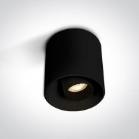 TIENEN PL 8W/12W Stropní přisazené bodové svítidlo, nast. směr svícení, těleso kov, povrch bílá/černá, LED 8W/720lm, 12W/1080lm, teplá 3000K, Ra90, vyzař. úhel 36°, 230V, IP20, tř.1, rozměry d=70mm, h=80mm.