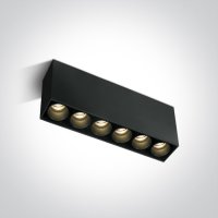 AYLO PL RC 15W Stropní přisazené bodové buňkové svítidlo, těleso kov, povrch černá/bílá, LED 15W, 1200lm, teplá 3000K, Ra90, vyzař. úhel 25°, 230V, IP20, tř.1, rozměry 185x84x35mm.