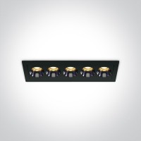 LOVAN BI RC 12W Stropní podhledové, bodové, Darklight, svítidlo, těleso kov, povrch bílá/černá, LED 12W, 840lm, teplá 3000K, vyzař. úhel 38°, Ra90, 230V, IP20, tř.2, rozměry 147x42x45mm.