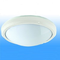 MELISSA MAXI Stropní svítidlo, těleso plast barva bílá / černá / šedostříbrná, difuzor plast opál, pro žárovku 100W, zářivku 18W/26W, 230V, IP65, d=335mm, h=100mm