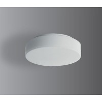 ELSA 1, nouzové, IP44, D=250mm Stropní svítidlo, SE pouze nouzové svícení 1h, základna kov, bílá, sklo opál, LED 1W, neutrální 4000K, 150lm/100lm, Ra80, 230V, zvýšené krytí IP44, tř.1, "F", d=250mm, h=84mm, sklo bajonet