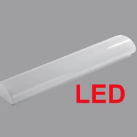 TRIVIA LED Stropní svítidlo, základna kov, povrch šedá, difuzor plast polykarbonát opál, LED 21W, teplá 3000K nebo neutrální 4000K, 230V, do koupelny IP44, IK10, tř.1, rozměry 610x120x75mm.