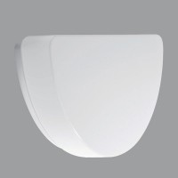 ELISA Nástěnné svítidlo, základna kov, povrch šedá, difuzor plast polykarbonát opál, pro žárovku 2x25W, E27 nebo LED, 230V, do koupelny IP44, IK10, tř.1, rozměry 490x265x84mm.