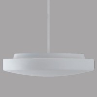 EDNA P4 D=420MM Závěsné svítidlo, materiál kov, povrch bílá, stínítko sklo opál, pro žárovku 2x75W, E27 neboLED, 230V, IP41, tř.1, rozměry d=420mm, tyčový závěs dle typu.