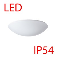 TITAN 3 LED-2L43C07KN94 IP54 Stropní, přisazené svítidlo, základna kov, povrch bílá, difuzor PC/PMMA opál, LED 37W/56W, 5050lm/7250lm/5330lm/7640lm, teplá 3000K/neutrální 4000K, stmív DALI, 230V, do koupelny IP54, IK10, tř.1, rozměry d=500mm, h=130mm