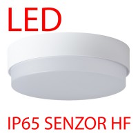 TRITON 2 LED-1L15C07/IN-184 IP65 21W/29W senzor HF Stropní, průmyslové svítidlo, senzor HF, záběr 150°, dosah 8m, čas 10s-10min,základna PC bílá/šedostříbrná, difuzor PC opál, LED 21W/29W, teplá 3000K/neutrální 4000K, stmív DALI, 230V, zvýš krytí IP65, IK10, tř.2, d=360mm, h=108mm