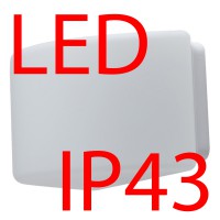 NEVA 2 LED-2L27C03U9/228 17W IP43 Stropní, přisazené svítidlo, základna kov, povrch bílá, difuzor sklo triplex opál, LED 17W, 2120lm/2240lm, teplá 3000K/neutrální 4000K, 230V, do koupelny IP43, tř.1, rozměry 170x195x340mm