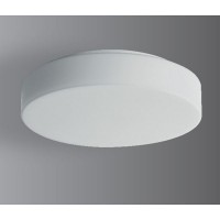 ELSA 3 LED NOUZOVÉ IP44 D=360MM Stropní svítidlo, SA běžné i nouzové svícení, záloha 3h, základna kov, povrch bílá, difuzor sklo opál, LED 15W/20W, teplá 3000K, neutrální 4000K, Ra80, 230V, zvýšené krytí IP44, tř.1, "F", d=360mm, h=88mm, bajonet