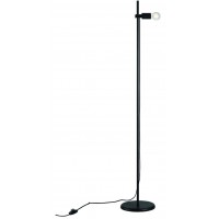 PENDANT STOJACÍ LAMPA S OBJÍMKOU Stojací lampa s objímkou, základna kov, povrch černá, pro žárovku 1x6W, E27, 230V, IP20, tř.2, d=260mm, h=1520mm