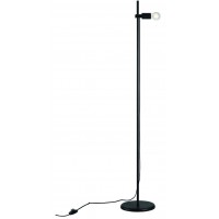 ROD STOJACÍ LAMPA S OBJÍMKOU Stojací lampa s objímkou, základna kov, povrch černá, pro žárovku 1x6W, E27, 230V, IP20, tř.2, d=260mm, h=1520mm